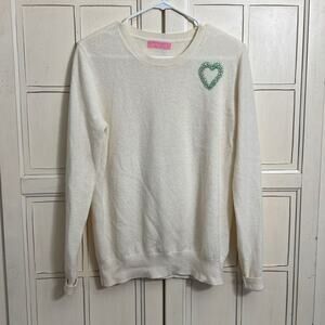 Jefferson Lane size medium 100% cashmere sweater Queen Of Hearts